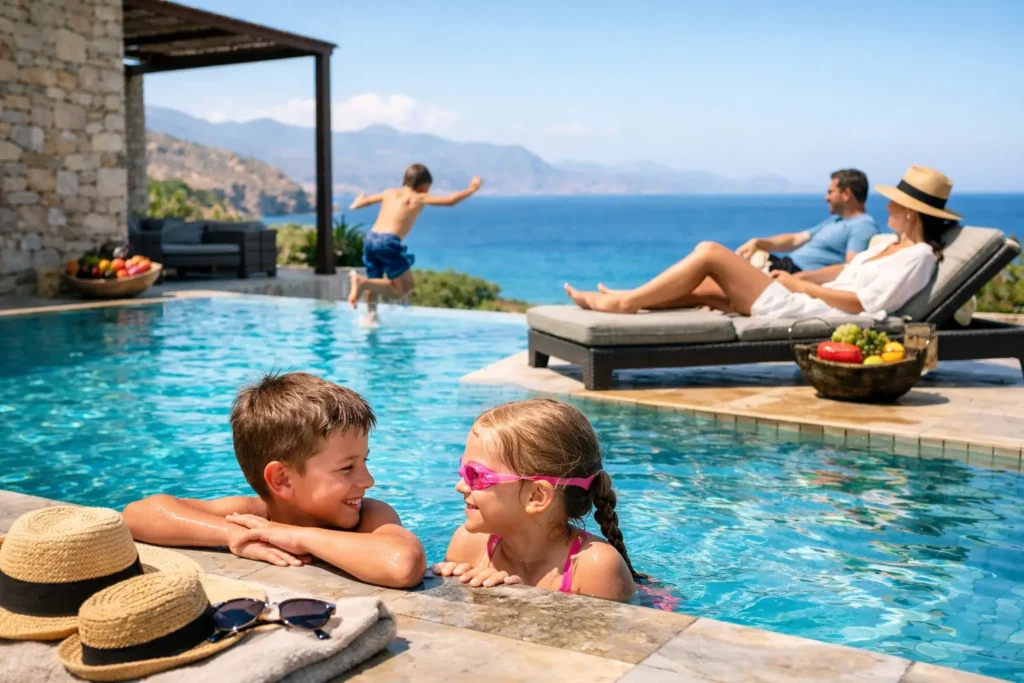Plan a Private Pool Family Retreat in Crete