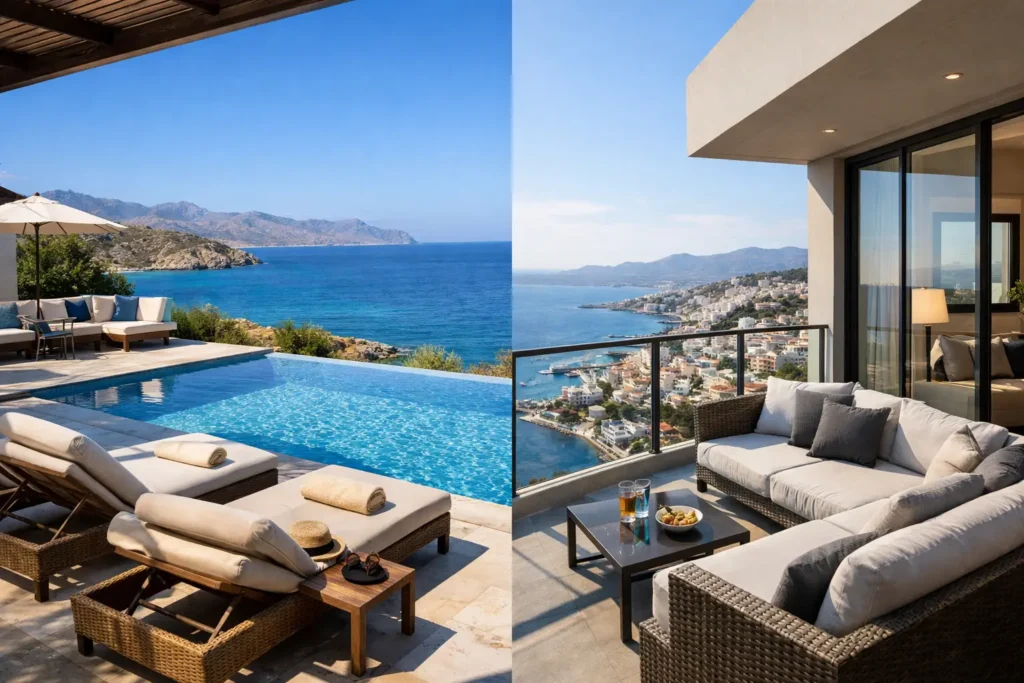 Pool Villa or Apartment: Which Fits Crete?